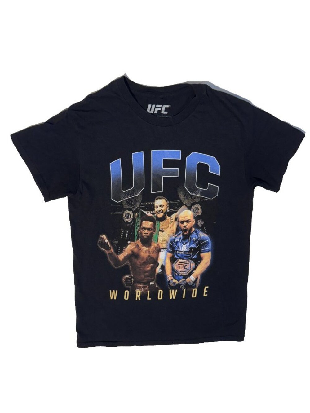 UFC MMA Worldwide Tshirt Small Connor McGregor Jon Jones Israel Adesanya